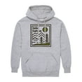 thumbnail image 1 of Instant Message - Lake Tahoe Rectangle  - Men's Pullover Hooded Fleece Sweatshirt, 1 of 6