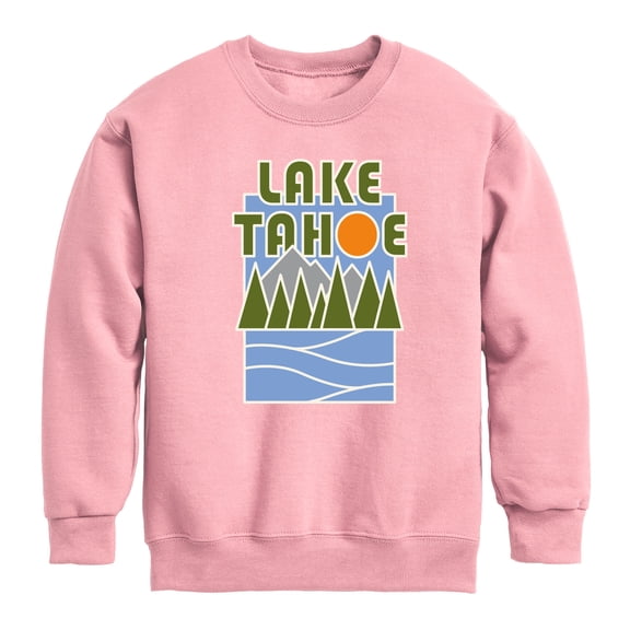 Instant Message - Lake, Tahoe - Toddler & Youth Crewneck Fleece Sweatshirt
