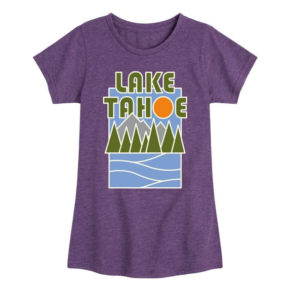 Instant Message - Lake Tahoe - Toddler & Youth Girls Short Sleeve Graphic T-Shirt