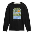 thumbnail image 1 of Instant Message - Lake, Tahoe - Toddler & Youth Long Sleeve Graphic T-Shirt, 1 of 6