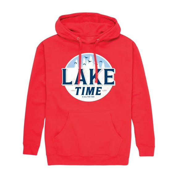 Instant Message - Lake Time - Men's Pullover Hooded Fleece Sweatshirt