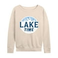 thumbnail image 1 of Instant Message - Lake Time - Women's Lightweight French Terry Long Sleeve Shirt, 1 of 6