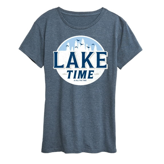 Instant Message - Lake Time - Women's Short Sleeve Graphic T-Shirt
