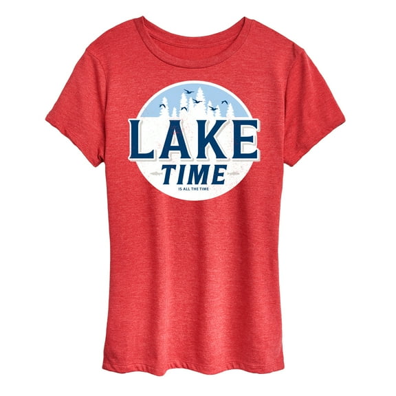 Instant Message - Lake Time - Women's Short Sleeve Graphic T-Shirt