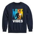 thumbnail image 1 of Instant Message - Lake Vibes Sasquatch  - Toddler & Youth Crewneck Fleece Sweatshirt, 1 of 6