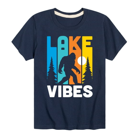 Instant Message - Lake Vibes Sasquatch  - Toddler & Youth Short Sleeve Graphic T-Shirt