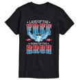thumbnail image 1 of Instant Message - Land Of The Free, Home Of The Bruh Short Sleeve Graphic T-Shirt, 1 of 5