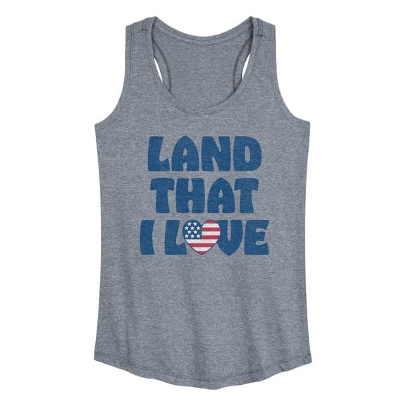 Instant Message - Land That I Love - Women's Racerback Tank Top
