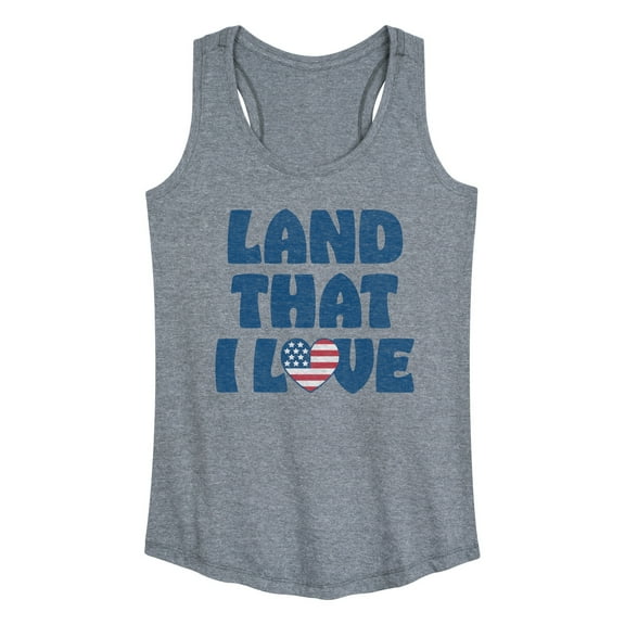 Instant Message - Land That I Love - Women's Racerback Tank Top