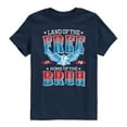 thumbnail image 1 of Instant Message - Land of the Free Home of the Bruh - Youth Short Sleeve Graphic T-shirt, 1 of 5