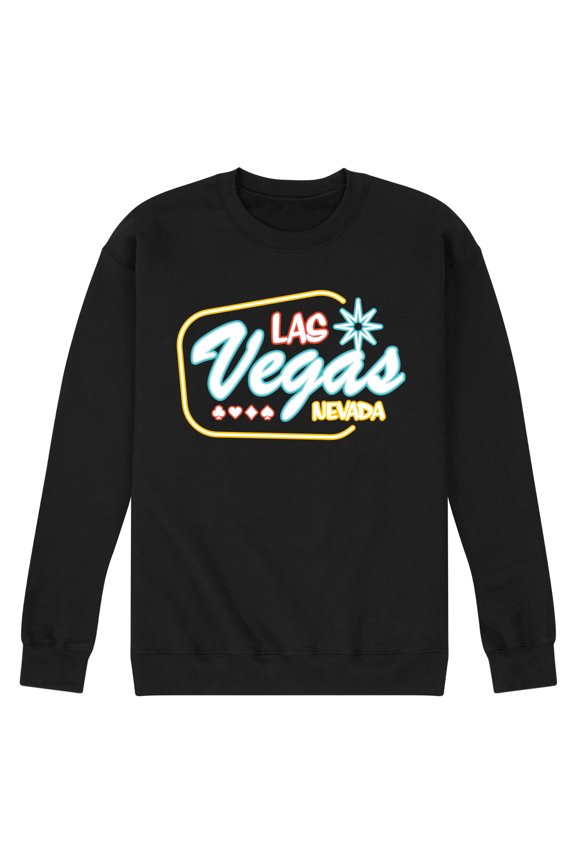 - Las Vegas - Men's Crew Neck Fleece Pullover