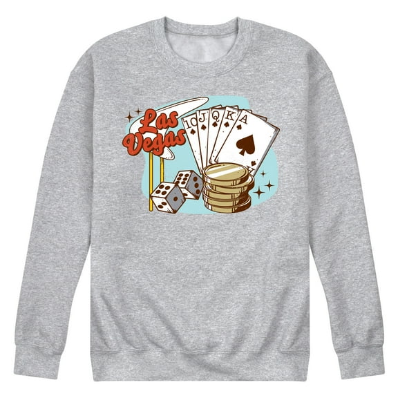 Instant Message - Las Vegas - Men's Crew Neck Fleece Pullover