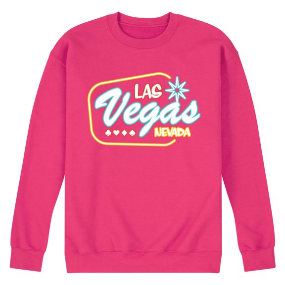 Instant Message - Las Vegas - Men's Crew Neck Fleece Pullover