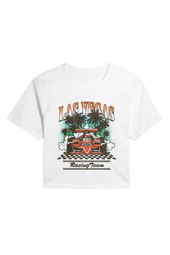 - Las Vegas Racing - Juniors Cropped Graphic T-Shirt
