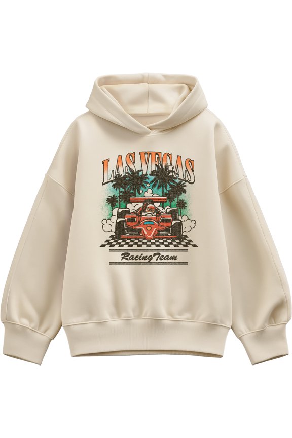 - Las Vegas Racing - Women's Oversized Fleece Hoodie Sweatshirt