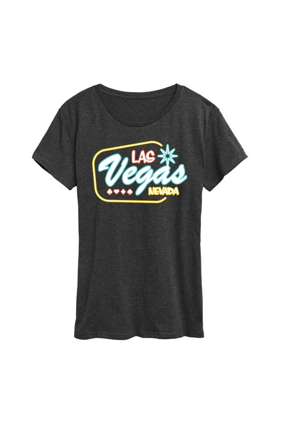 - Las Vegas -Women's Short Sleeve Graphic T-Shirt
