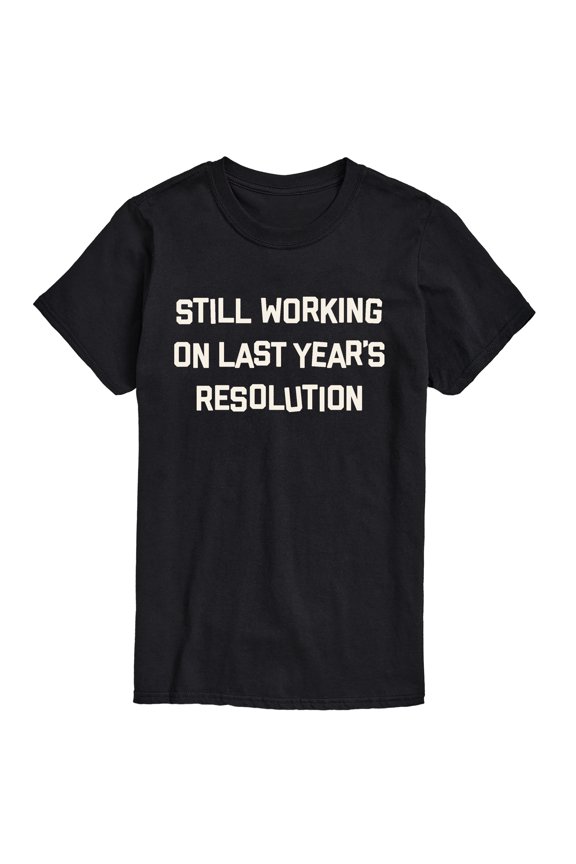 - Last Year's Resolution - Men's Short Sleeve Graphic T-Shirt