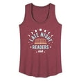 thumbnail image 1 of Instant Message - Late Night Readers Club - Women's Racerback Tank Top, 1 of 6
