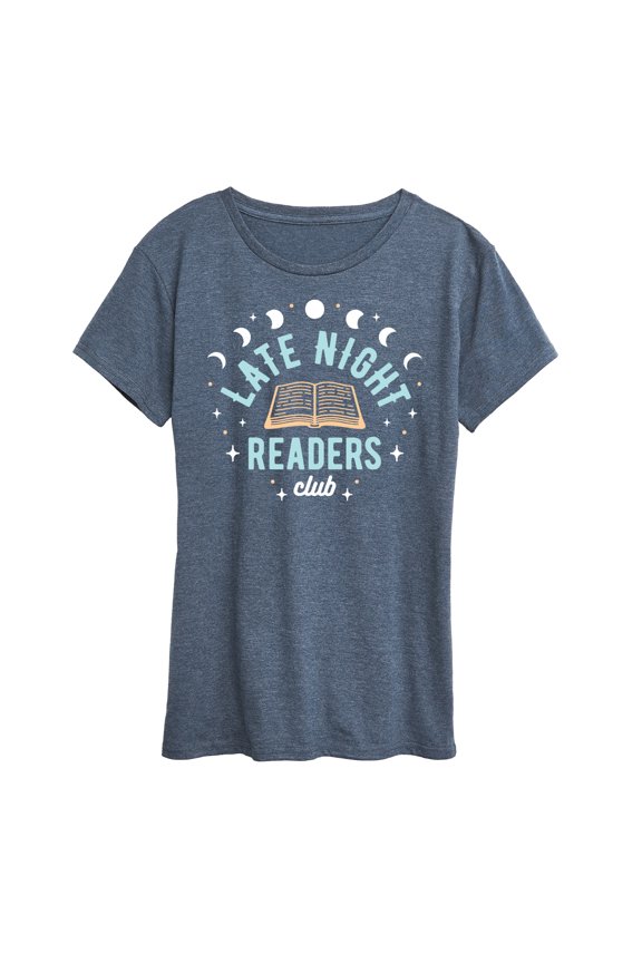 - Late Night Readers Club - Women's Short Sleeve Graphic T-Shirt