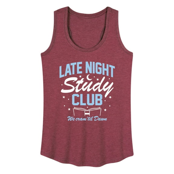 Instant Message - Late Night Study Club - Women's Racerback Tank Top