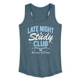 thumbnail image 1 of Instant Message - Late Night Study Club - Women's Racerback Tank Top, 1 of 6