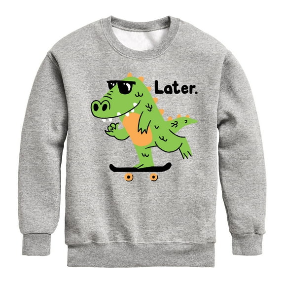 Instant Message - Later Gator - Toddler & Youth Crewneck Fleece Sweatshirt