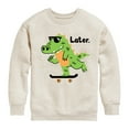 thumbnail image 1 of Instant Message - Later Gator - Toddler & Youth Crewneck Fleece Sweatshirt, 1 of 6