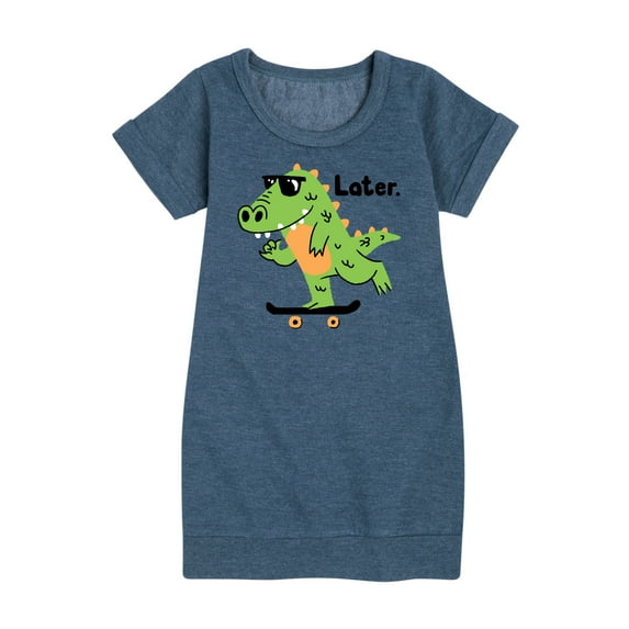 Instant Message - Later Gator - Toddler & Youth Girls Fleece Dress