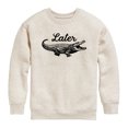 thumbnail image 1 of Instant Message - Later Gator - Youth Crew Fleece Sweatshirt, 1 of 5