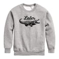 thumbnail image 1 of Instant Message - Later Gator - Youth Crew Fleece Sweatshirt, 1 of 5