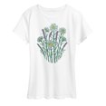 thumbnail image 1 of Instant Message - Lavender and Daisy Bunch - Women's Short Sleeve Graphic T-Shirt, 1 of 5