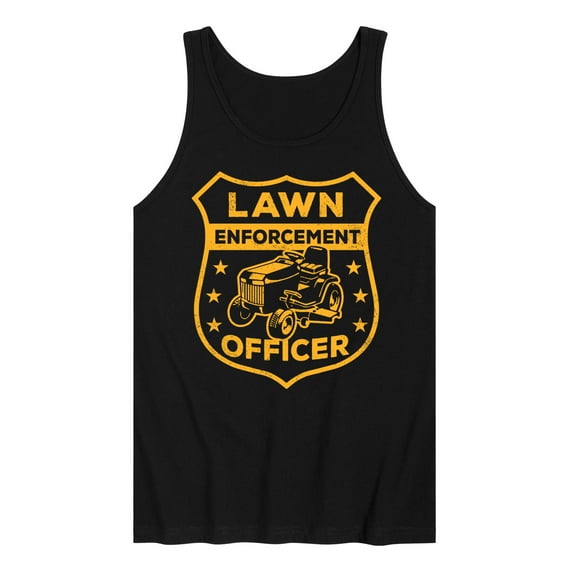 Instant Message - Lawn Enforcement Officer Badge - Men's Jersey Tank Top