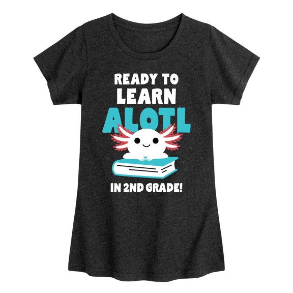 Instant Message - Learn Alotl In 2nd Grade Fitted Short Sleeve Graphic T-Shirt