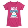thumbnail image 1 of Instant Message - Learn Alotl In Kindergarten - Toddler & Youth Girls Short Sleeve Graphic T-Shirt, 1 of 6