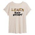 thumbnail image 1 of Instant Message - Learn Black History Oversized Graphic T-Shirt, 1 of 6