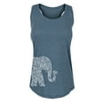 thumbnail image 1 of Instant Message - Left Side Elephant Holding Lotus - Women's Racerback Tank, 1 of 5