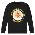 thumbnail image 1 of Instant Message - Leftovers Are For Quitters - Men's Crew Neck Fleece Pullover, 1 of 6