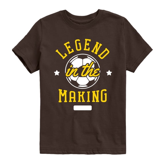 Instant Message - Legend In The Making Soccer Boys' Short Sleeve Graphic T-Shirt