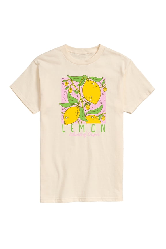 - Lemon Island Of Capri - Men's Short Sleeve Graphic T-Shirt