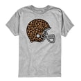 thumbnail image 1 of Instant Message - Leopard Football Helmet - Youth Boys Short Sleeve Graphic T-Shirt, 1 of 5