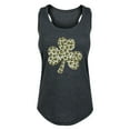 thumbnail image 1 of Instant Message - Leopard Print Clover - Women's Racerback Tank, 1 of 5