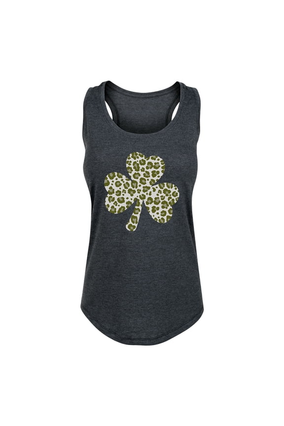 - Leopard Print Clover - Women's Racerback Tank
