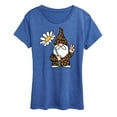 thumbnail image 1 of Instant Message - Leopard Print Gnome Daisy - Women's Short Sleeve Graphic T-Shirt, 1 of 6