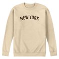 thumbnail image 1 of Instant Message - Leopard Print New York Graphic Fleece Sweatshirt, 1 of 4