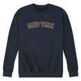 thumbnail image 1 of Instant Message - Leopard Print New York Graphic Fleece Sweatshirt, 1 of 5