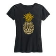 thumbnail image 1 of Instant Message - Leopard Print Pineapple - Women's Short Sleeve Graphic T-Shirt, 1 of 5