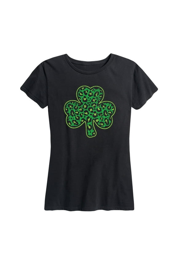 - Leopard Shamrock - Women's Short Sleeve Graphic T-Shirt