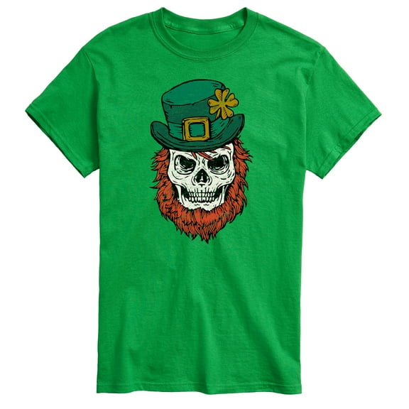 Instant Message - Leprechaun Skull - Men's Short Sleeve Graphic T-Shirt