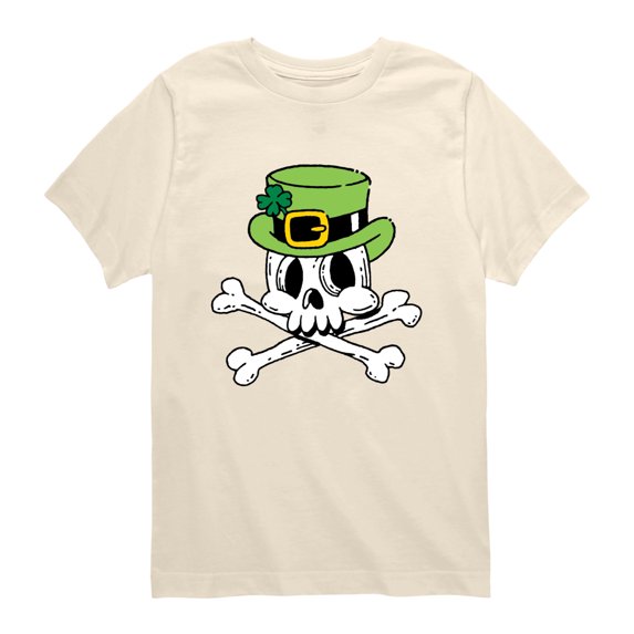 Instant Message - Leprechaun Skull Toddler Short Sleeve Graphic T-Shirt