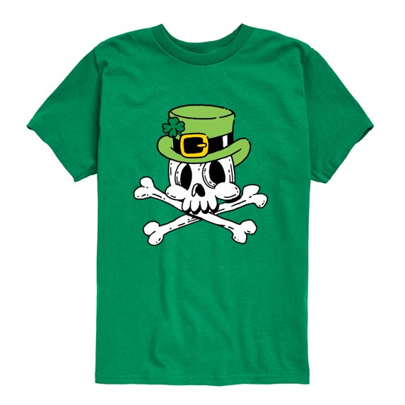 Instant Message - Leprechaun Skull Toddler Short Sleeve Graphic T-Shirt
